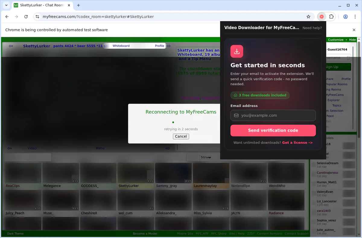 Myfreecams Video Downloader screenshot 7